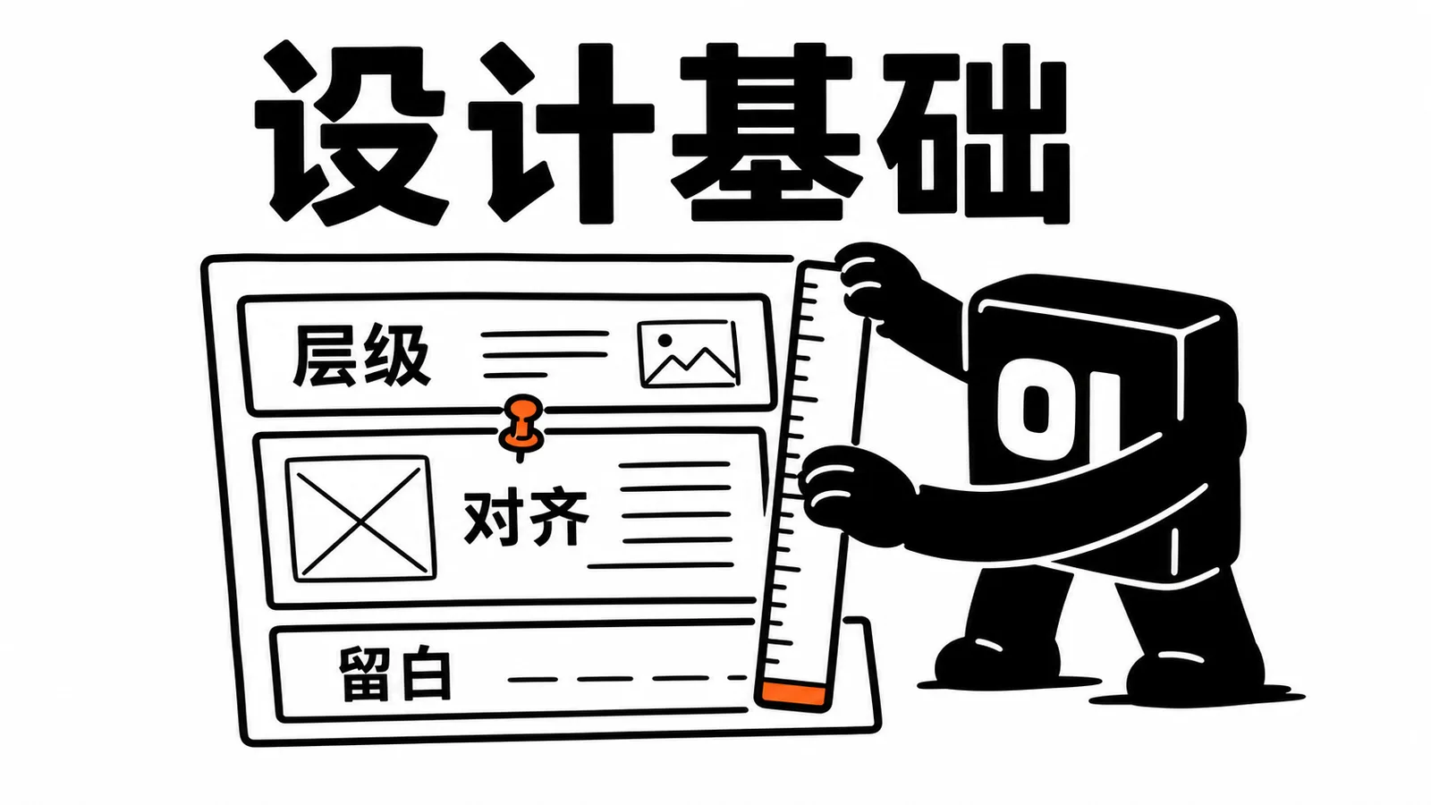 01 操作员用粗线框把页面信息排成清楚层级